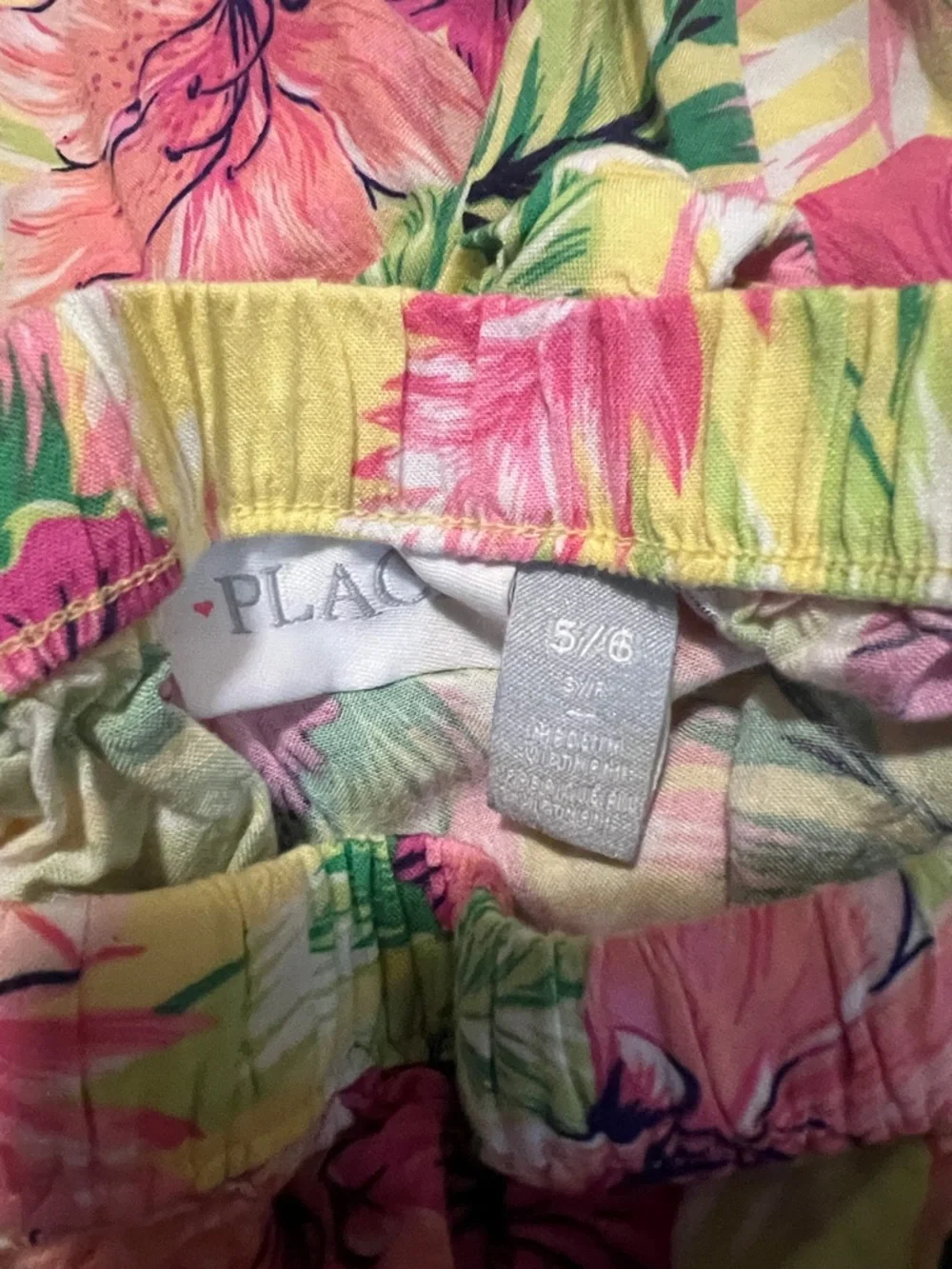 The Children's Place Yellow Floral Ruffle Tank & Shorts Set - Picture 2 of 2